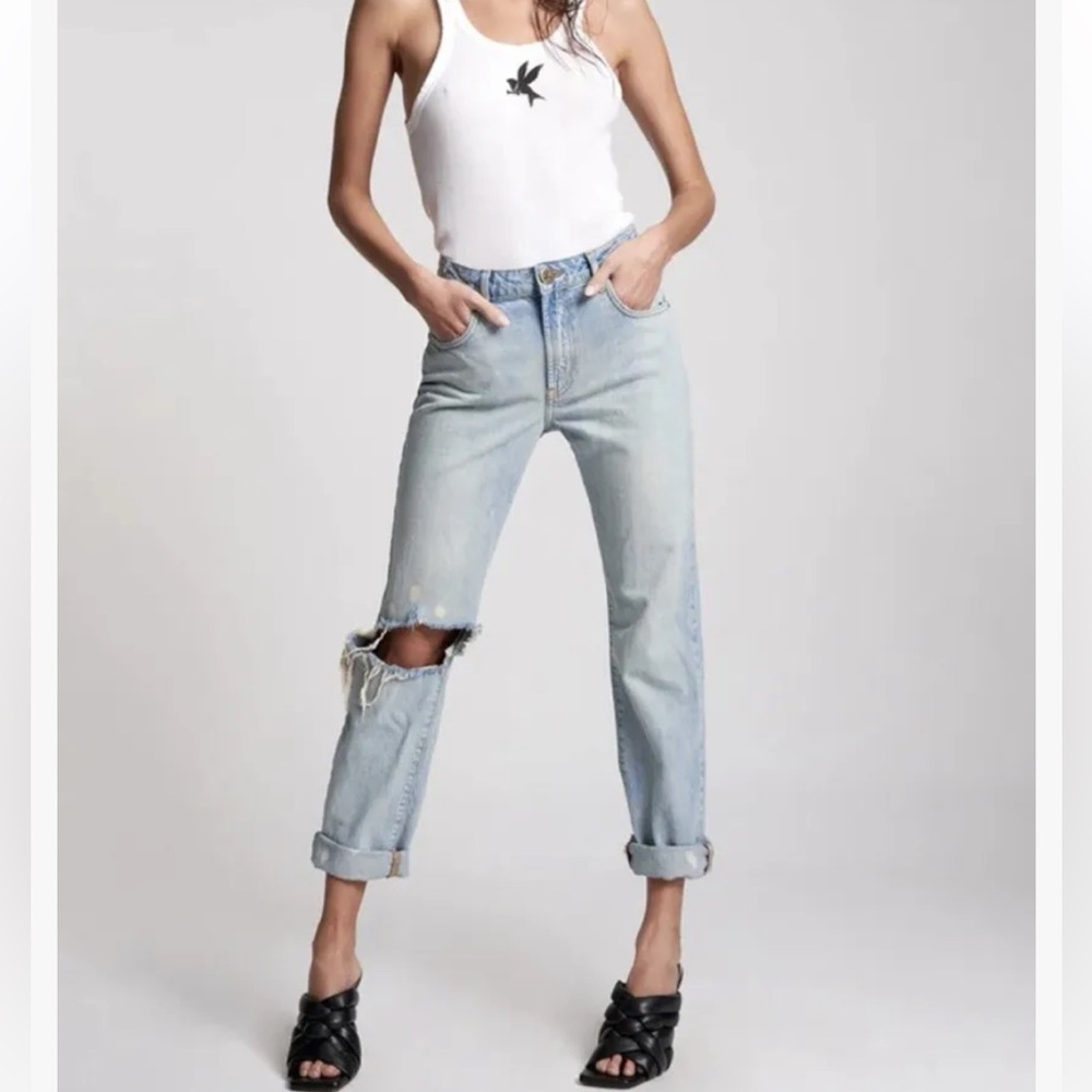 One X Teaspoon Awesome Baggies Jeans Light Wash Distressed Le‎ Surf Sz 28 NWT